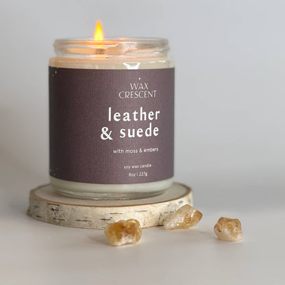 Leather & Suede Soy Wax Candle