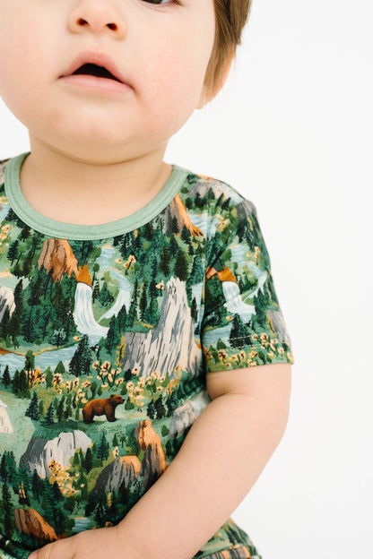 National Park Two-Piece Bamboo Shorts Set