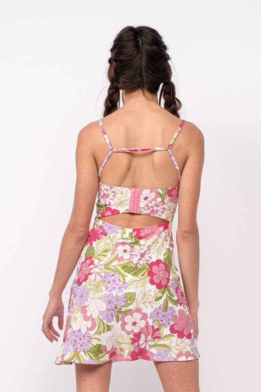 Floral Print Mini Dress