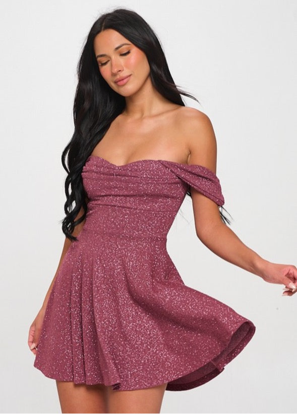 mulberry mini dress ASOS DESIGN supersoft long sleeve fallen shoulder mini dress in mulberry