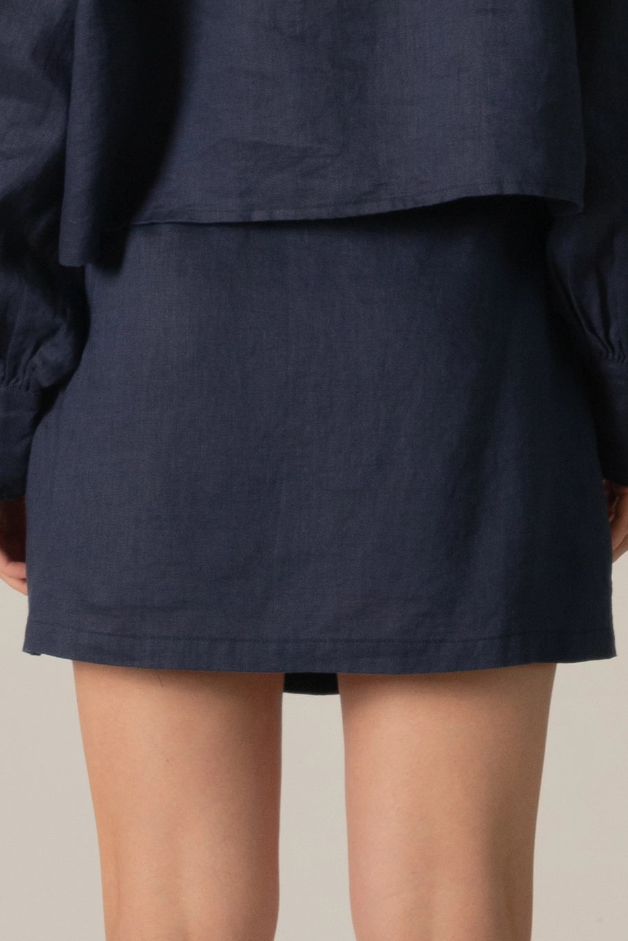 Diamond Linen Cargo Skirt