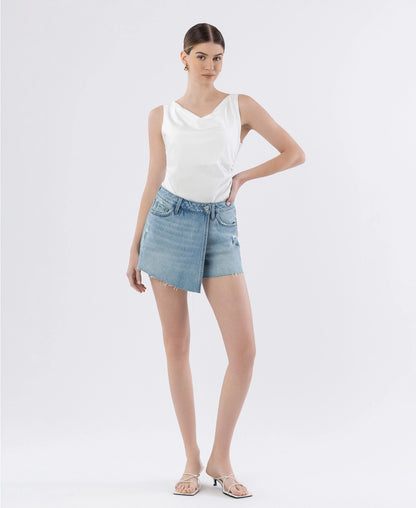 Lacy Denim Skort
