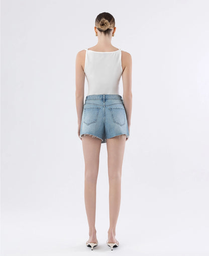 Lacy Denim Skort