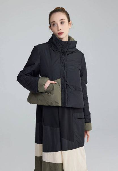 Delora Cropped Panel Coat