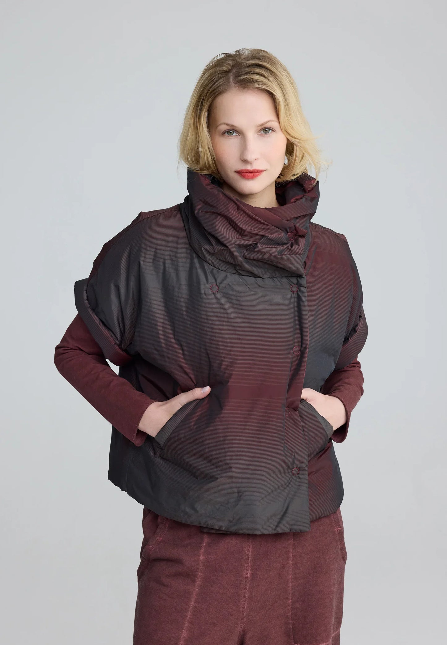 Stella Sculptural Cropped Vest