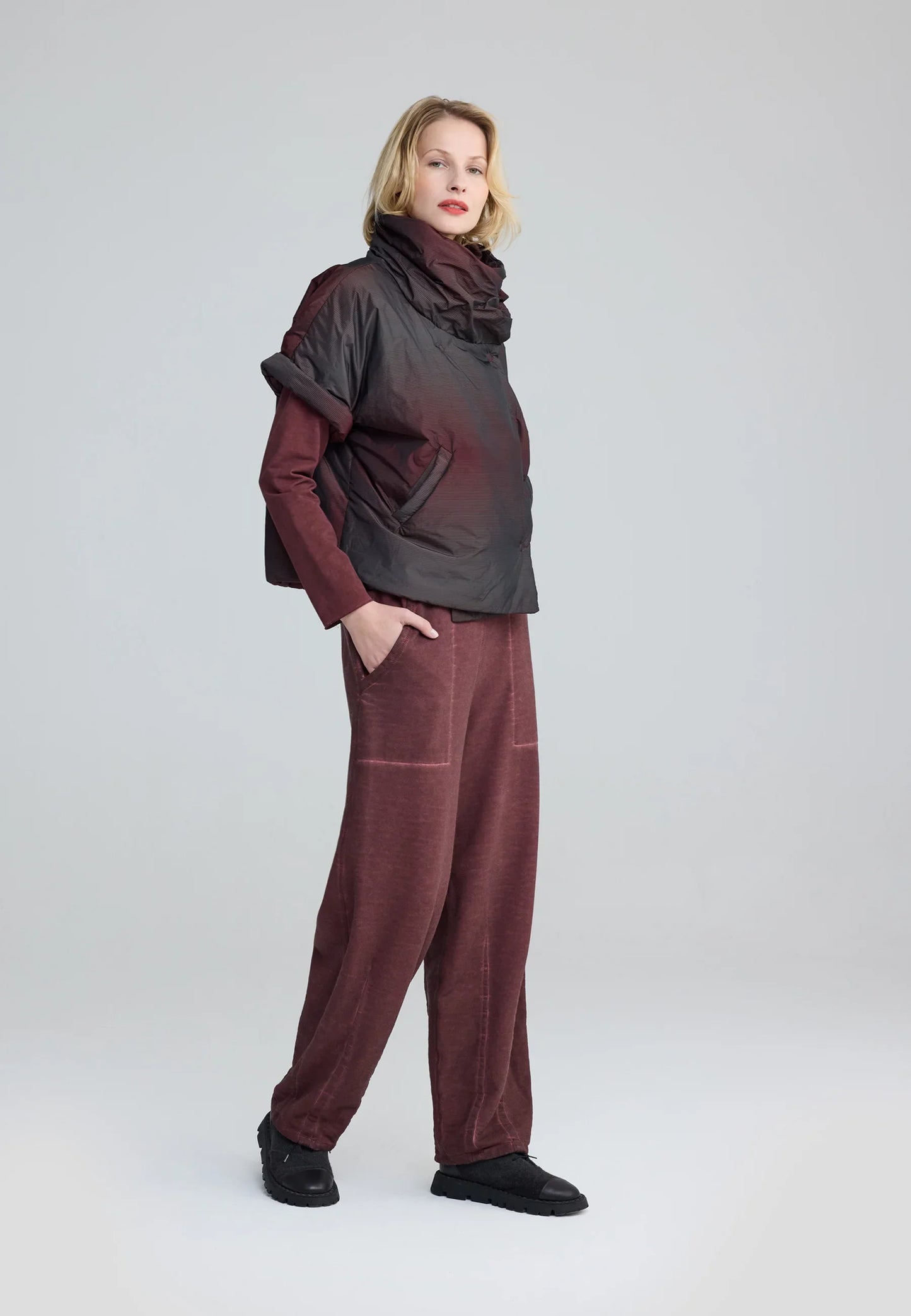 Stella Sculptural Cropped Vest