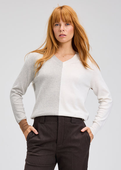 Colorblock Split Sweater
