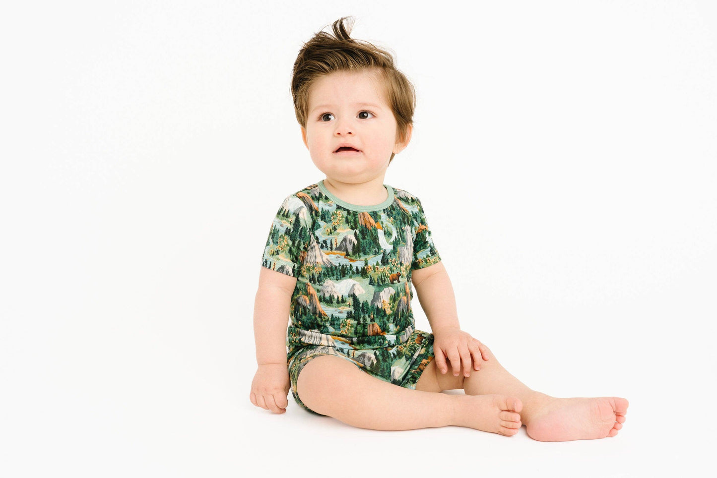 National Park Two-Piece Bamboo Shorts Set