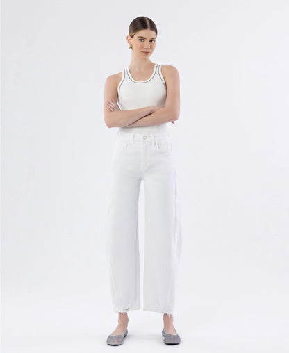 Super High Rise Panel Barrel Jeans