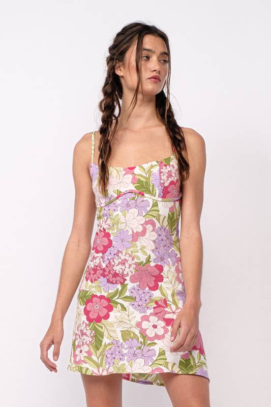 Floral Print Mini Dress
