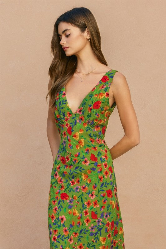 Floral Rush Midi Dress