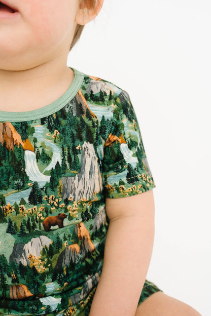 National Park Two-Piece Bamboo Shorts Set