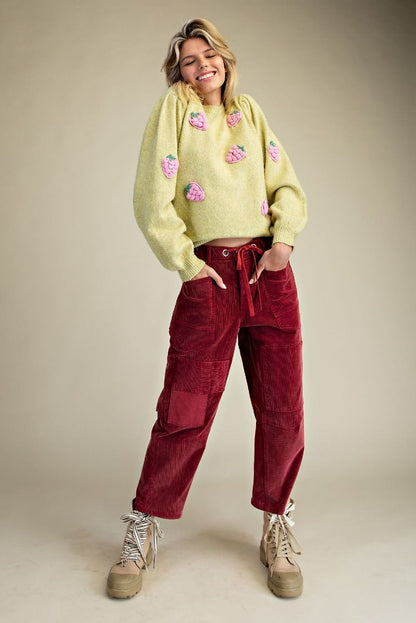 Washed Stretch Baby Corduroy Pants