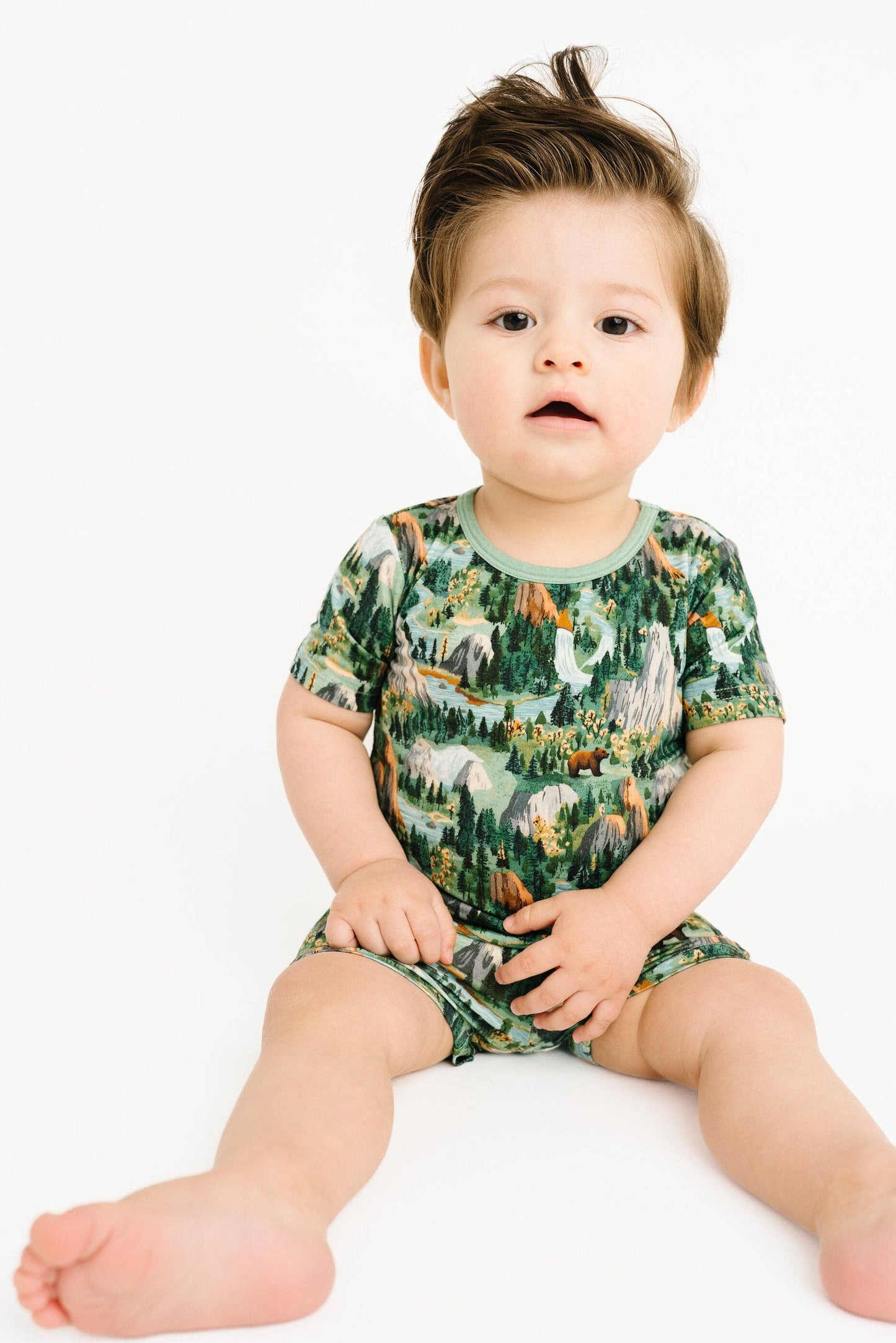 National Park Two-Piece Bamboo Shorts Set
