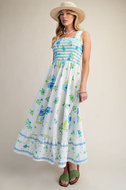 Floral Cotton Maxi Dress