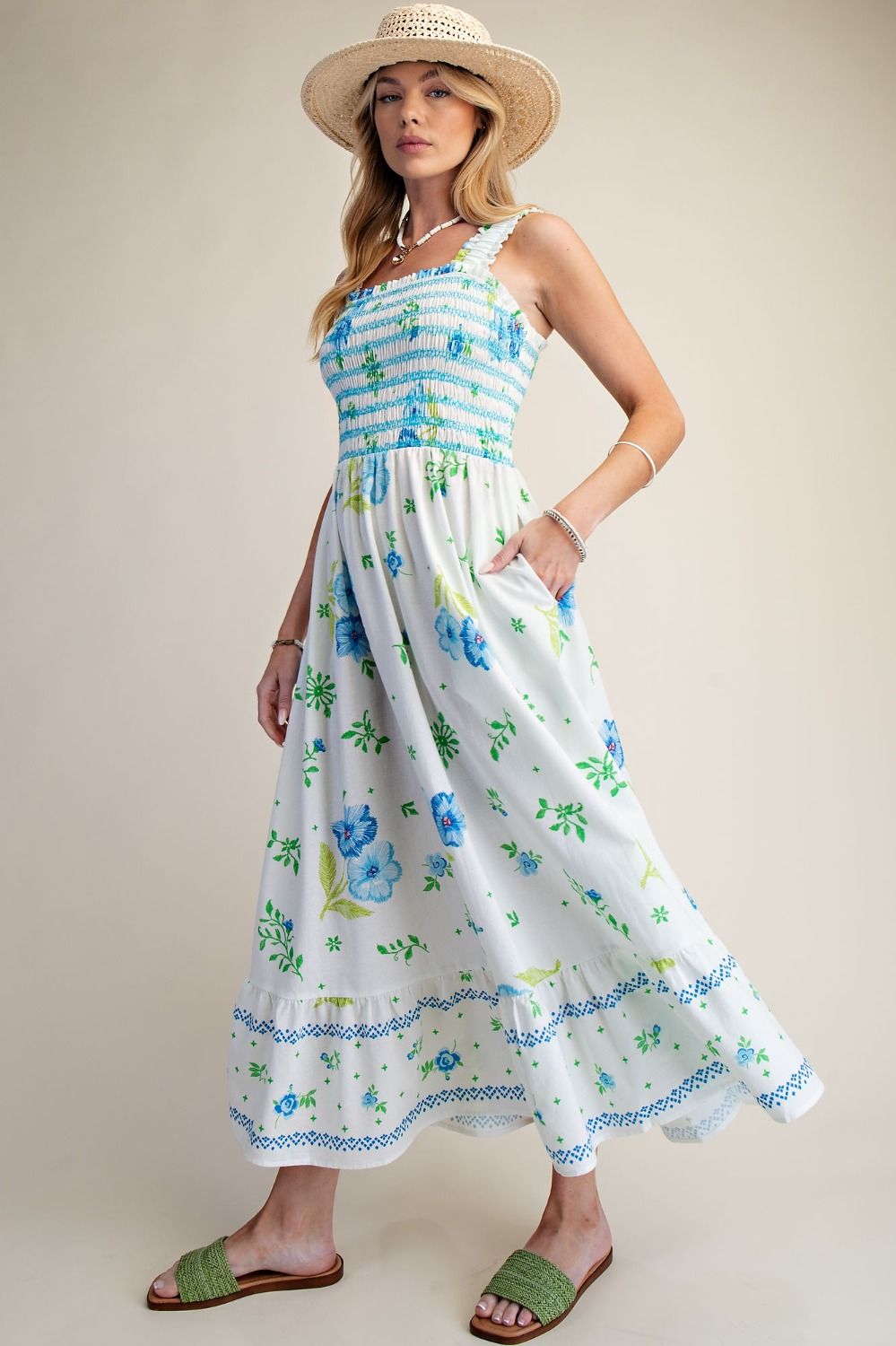 Floral Cotton Maxi Dress
