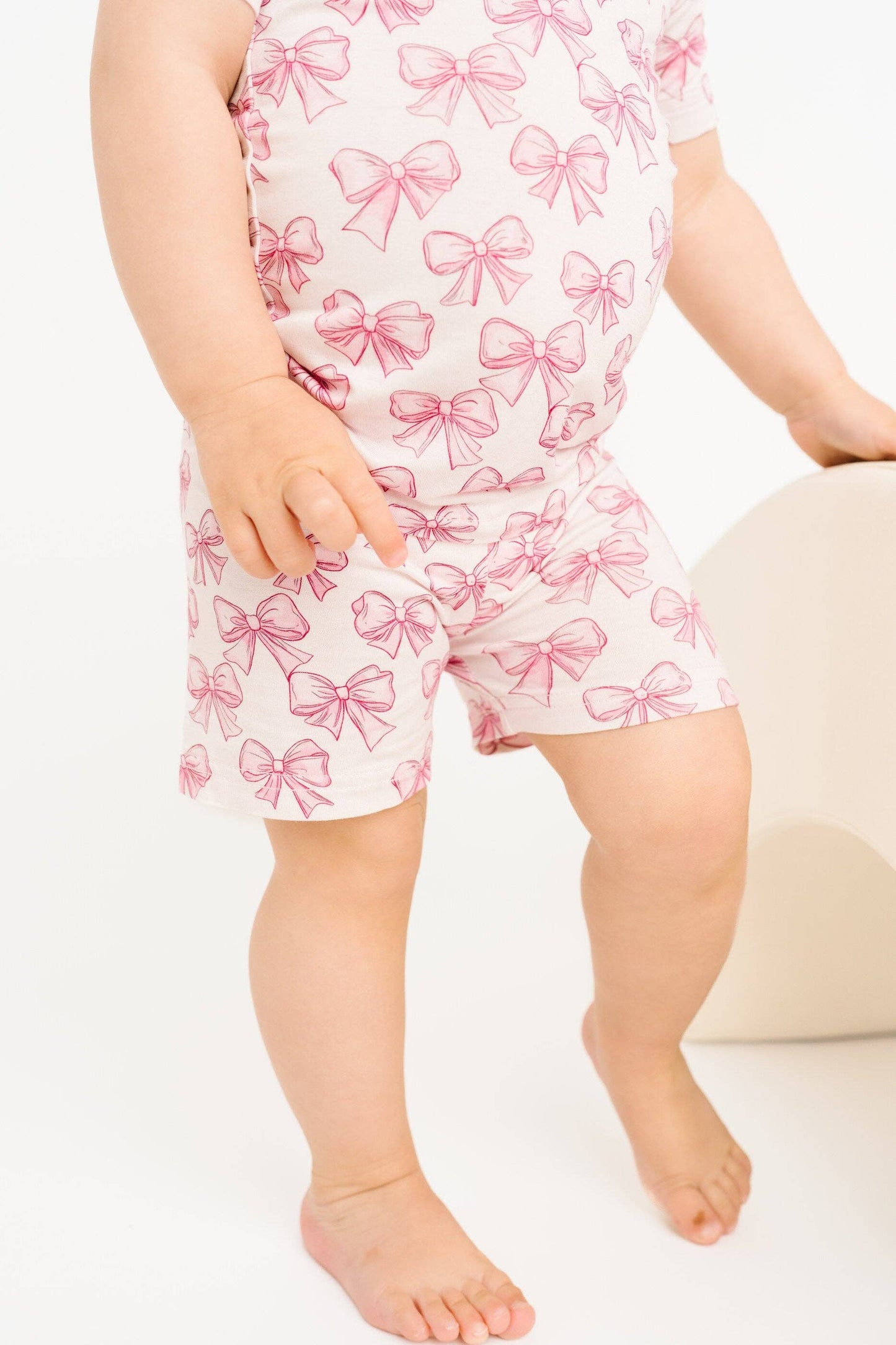 Pretty In Pink Two-Piece Bamboo Shorts Set