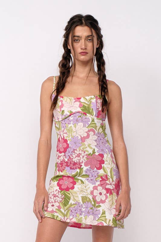 Floral Print Mini Dress