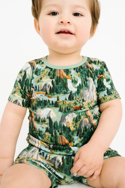National Park Two-Piece Bamboo Shorts Set