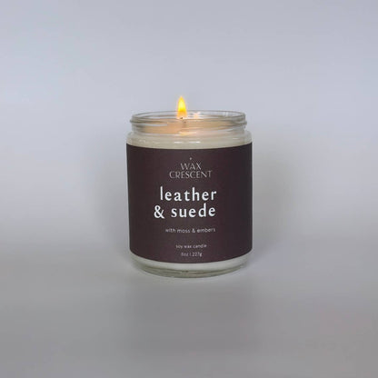 Leather & Suede Soy Wax Candle