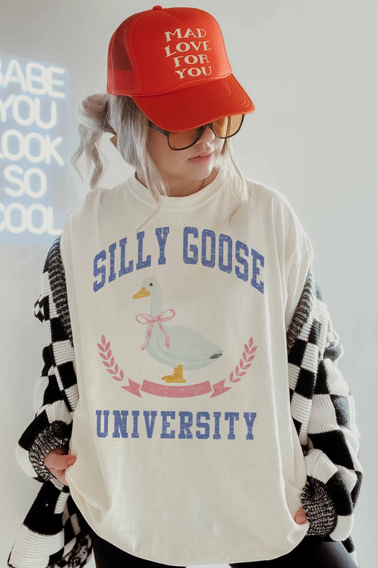 Silly Goose University Oversized Graphic Tee