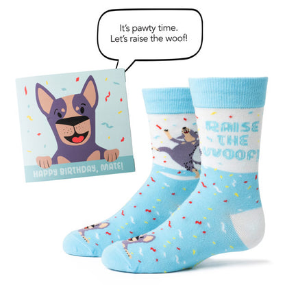 Kids Birthday Giftable Sock Cards